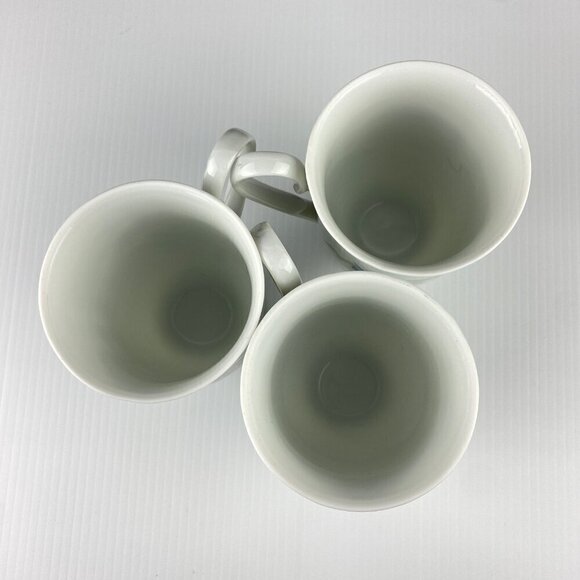 French Garden Pedestal Tea Cups / Mugs Set of 3 with Three Flower Pattern 8oz - Picture 6 of 8